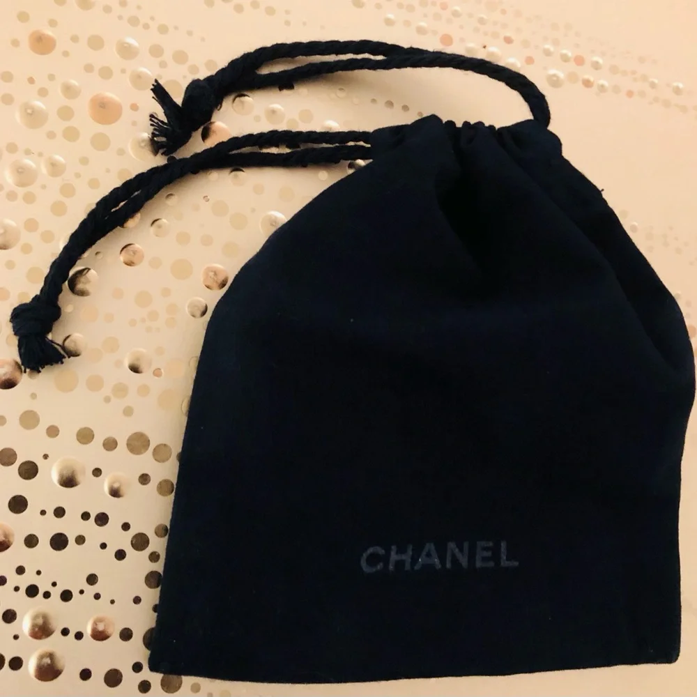 Authentic Chanel Gift Bags (2) & 1 Chanel Cloth Jewelry Bag With Pull String